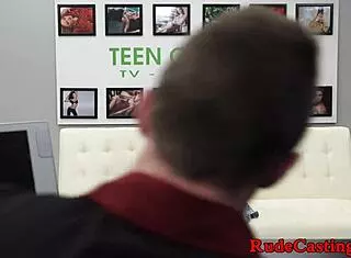 Petite Teen 18+ In Casting Sucks Cock Hard And Gets Facialized Intensely