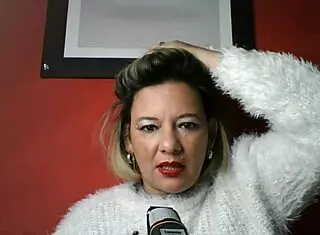 lola whispers dirty secrets while laughing, teasing with erotic words