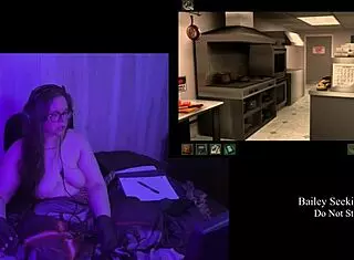 Brunette BBW With Big Natural Tits Plays Naked In Secrets Can End Remaster Part 3