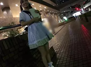 cute japanese school girl cosplayer in underwear and costumes with natural tits and long hair secret video.