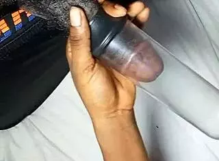 I got my cock licked and deepthroated by a beautiful black teen