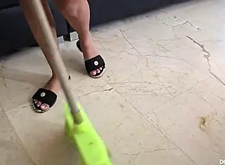 I see how my employee fucks my maid i masturbate and then we fuck in threesome when i surprise them in the room