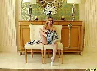 Flexible Skinny Teen 18+ Gymnast STRETCHES!