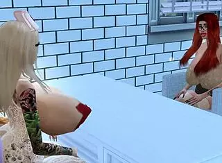 Horny Nurse Bella Intensely Fucks Patient Mila in Hospital. Big Tits and Ass Bounce During Bimbo MILF Encounter.