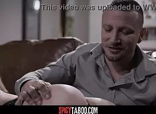 Blonde Teen Receives Punishment From Stepdad.