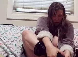 unboxing anal toys and wet look clothes feels so exciting