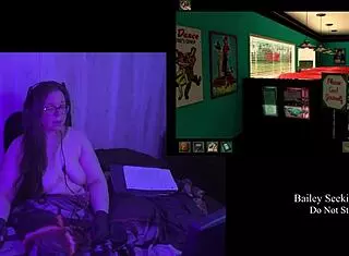 Brunette BBW With Big Natural Tits Plays Naked In Secrets Can End Remaster Part 3