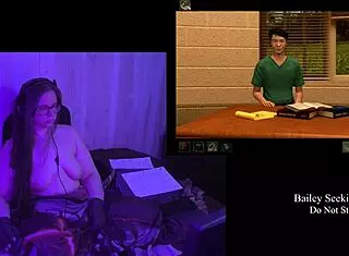 Brunette BBW With Big Natural Tits Plays Naked In Secrets Can End Remaster Part 3