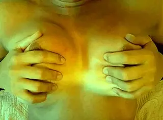 Stepmom Licks Cum Off Oiled Pierced Nipples