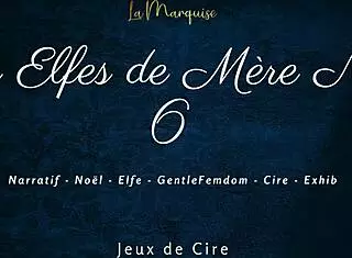 French elves engage in dirty talk femdom with wax.