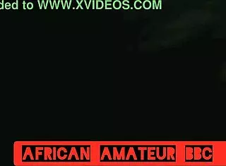 ebony couple having rough homemade sex with big black cock