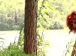 justine the mysterious redhead with alluring charm