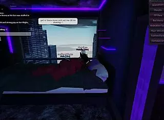 Two hot demons passionately having sex in the bedroom