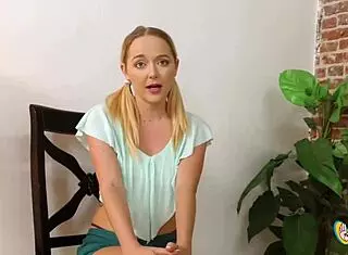 Naughty iris rose performs striptease and sucks big cock for freedom