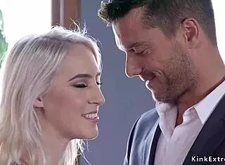 Would you submit to this ebony journalist's bound threesome bdsm session?