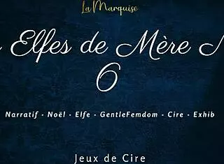 French elves engage in dirty talk femdom with wax.