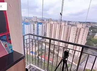 Amberzinha shows new apartment and gets wet pussy fucked in roleplay