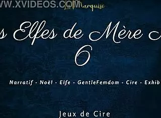 French elves engage in dirty talk femdom with wax.