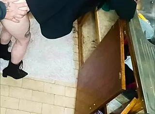 Neighbor bent over for quickie