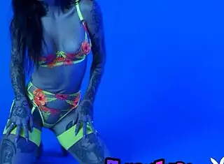 petite busty milf slips out of lingerie