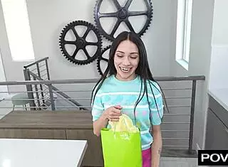 Cock Tease Allows Man To Drain Balls In Wet Pussy