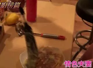 Wife Sucks In Kitchen