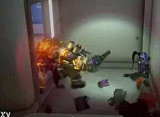 tall swedish lady with big tits gets her ass fucked by midget in softcore scene 😈