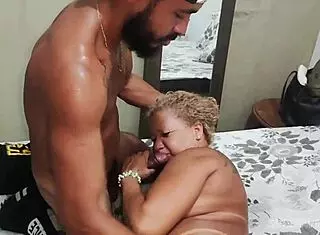 Putting everything in the milf's ass for anal creampie with monster cock dripping