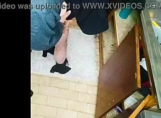 Neighbor bent over for quickie