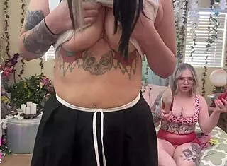 Uh, magical takeover... swapped body with hot slut, total success!