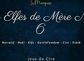 French elves engage in dirty talk femdom with wax.