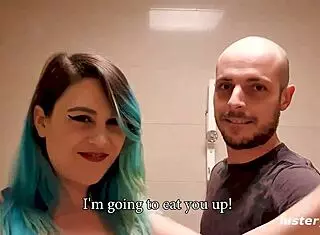 Sukii and Nen take public oral and riding close up