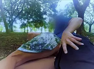 She Was Fucked In The Ass In The Park And Left With Sperm!