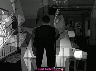 Polka dots brighten up a steamy kitchen cartoon encounter