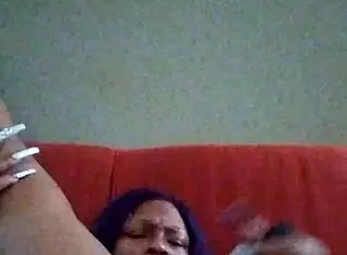 Ebony Girl with Hairy Body Makes Herself Creamy in Casual Solo Session