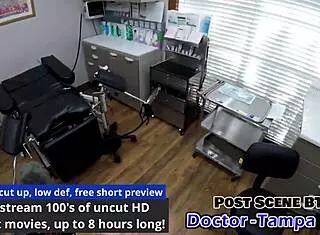 Brunette Aria Nicole in Florida POV Moans During Foley Catheter Insertion by Dr. Tampa