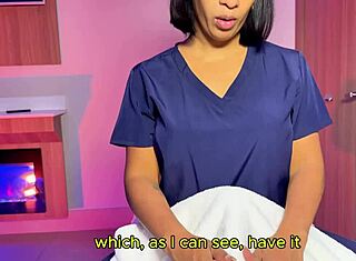 Hete Milf Leyne Rodriguez geeft happy ending massage met Tantaly Doll