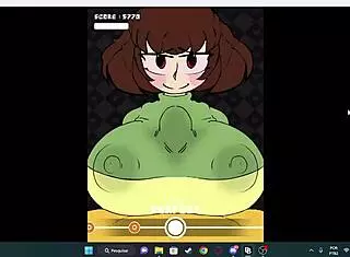 Chara Gives Passionate Blowjob to Monster Cock. She Handles the Group Action with Ease.