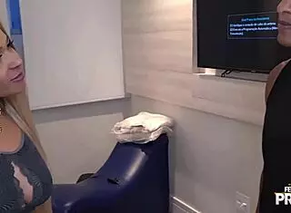 is the policeman fucking the hot blonde with his big cock? yes, and she's blowing him too