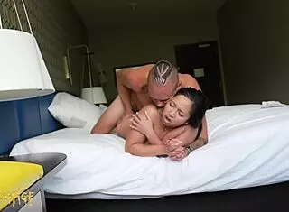 Boxer Passionately Dominates Petite Girlfriend with Choking on Fight Day