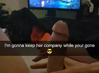 Cheating Wife Bred Hard on Snapchat by Old Man