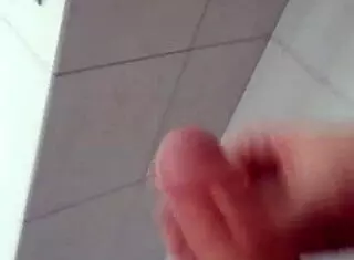 bathroom fun with bisexual masturbation and cumshot