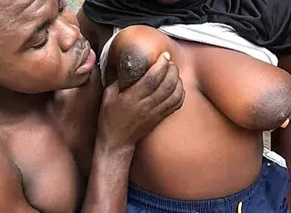 woman with nice boobs outdoors