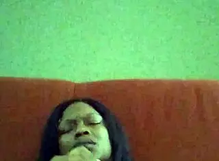 Ebony Girl with Hairy Body Makes Herself Creamy in Casual Solo Session