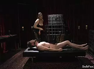 Busty Mistress Emotionally Fucks Male Sub Anal Doggy