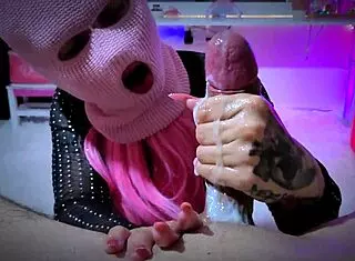 Latina teen girlfriend milked with massage until last drop