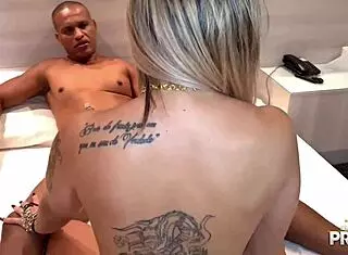 is the policeman fucking the hot blonde with his big cock? yes, and she's blowing him too