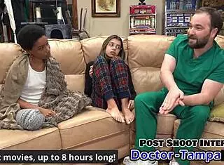 Brunette Aria Nicole in Florida POV Moans During Foley Catheter Insertion by Dr. Tampa