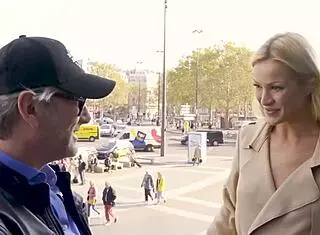 cherry kiss, that blonde beauty bent over loving the hard fuck, isn't she?