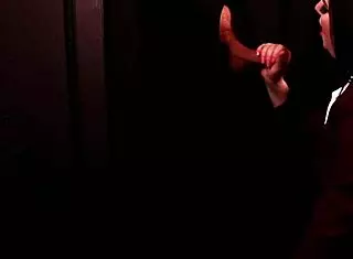 Student Sucks Cock at Gloryhole Intensely